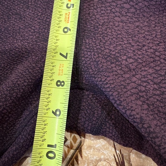 CALIA Leggings Women Size XS High Rise Jacquard Texture Plum Black Active - Picture 6 of 9